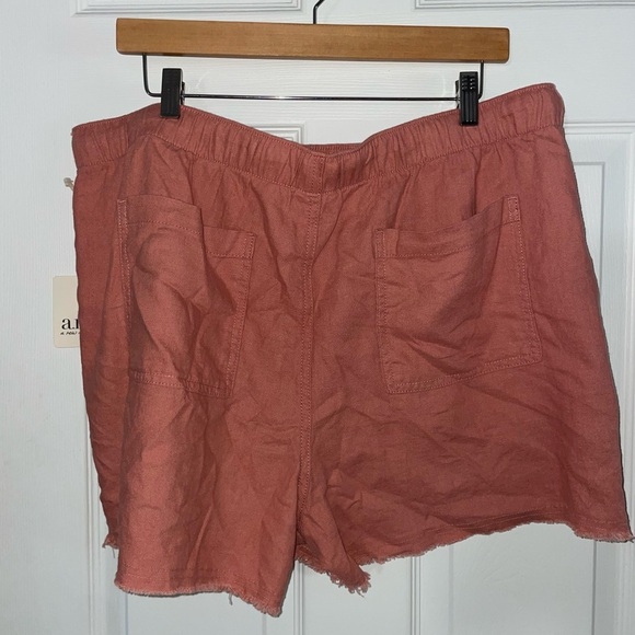a.n.a XL NWT Terracotta Drawstring Shorts with Pockets - Picture 2 of 4